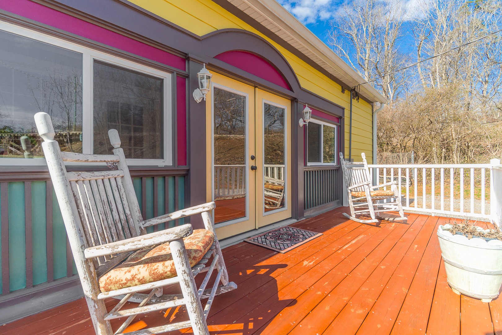 2353 Peachtree Street front deck and architectural trim
